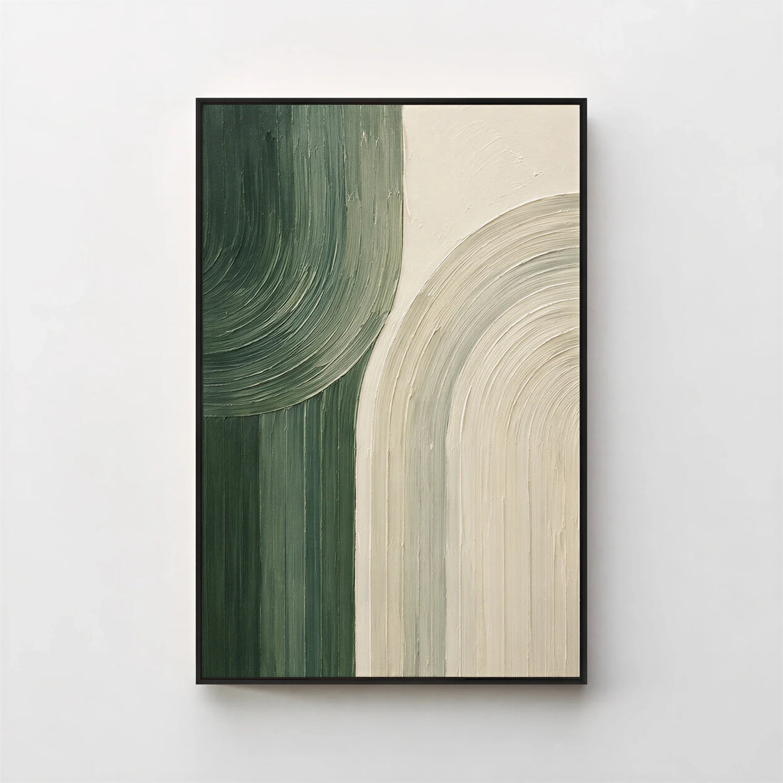 Hand-painted white textured wall art – Crème No. 7 by Scandart Studios