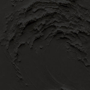 Creme No. 5 Noir — close-up of the black textured wave surface