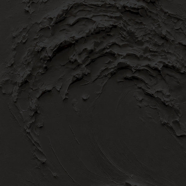 Creme No. 5 Noir — close-up of the black textured wave surface