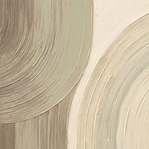 Creme No. 7 Greige — close-up of the tone-on-tone greige brushstroke arcs
