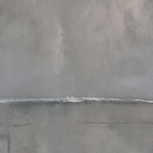 Harmonic Minimalism No. 27 Graphite — close-up of the grey horizon and painted texture