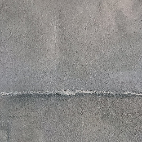 Harmonic Minimalism No. 27 Graphite — close-up of the grey horizon and painted texture