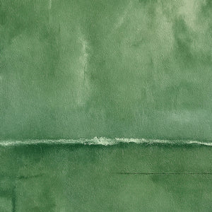 Harmonic Minimalism No. 27 Green — close-up of the green horizon and painted texture