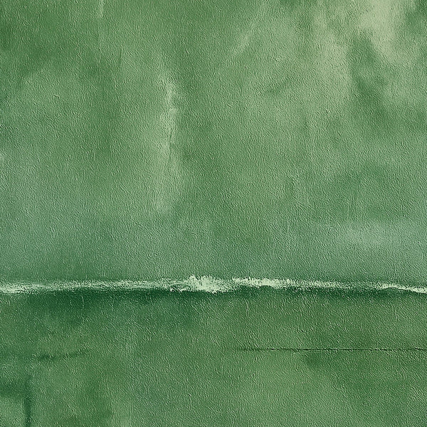 Harmonic Minimalism No. 27 Green — close-up of the green horizon and painted texture