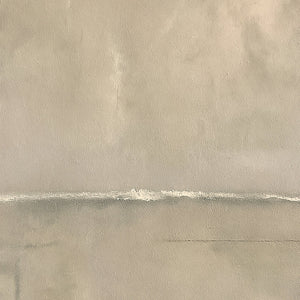 Harmonic Minimalism No. 27 Greige — close-up of the warm greige horizon and painted texture