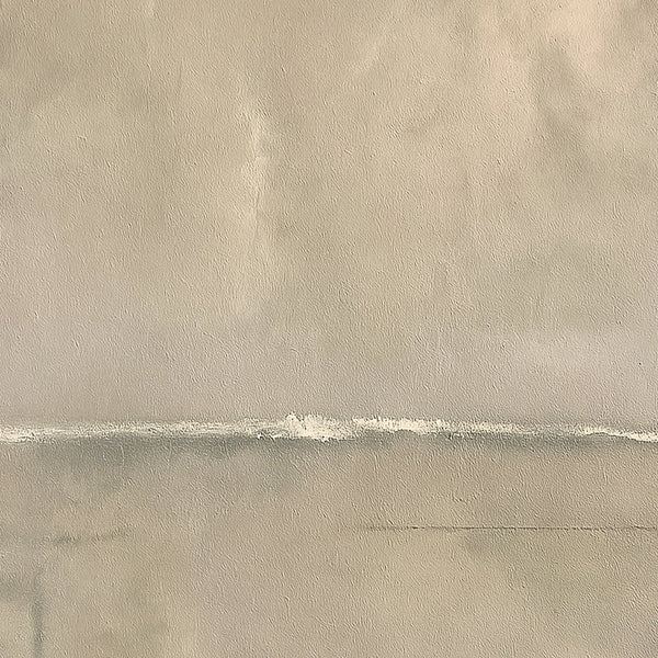 Harmonic Minimalism No. 27 Greige — close-up of the warm greige horizon and painted texture