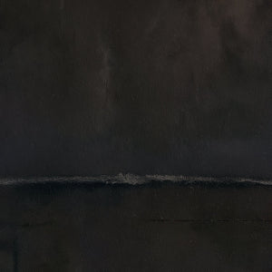 Harmonic Minimalism No. 27 Noir — close-up of the dark horizon and painted texture