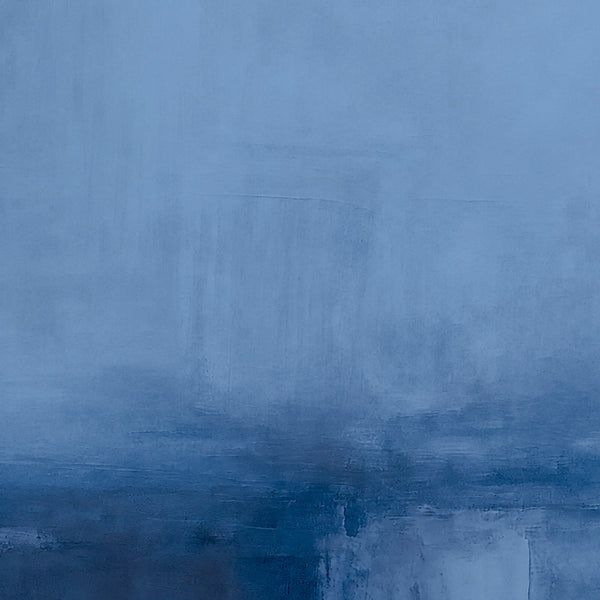 Harmonic Minimalism No. 31 Blue — close-up of the deep blue misty texture